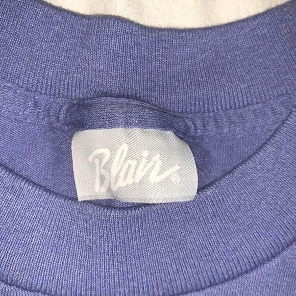 Blair Purple Short-Sleeve Pullover Sweatshirt Size XL Cotton/Polyester Blend - Picture 2 of 7